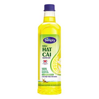 Dầu Hạt Cải nguyên chất Simply 1L