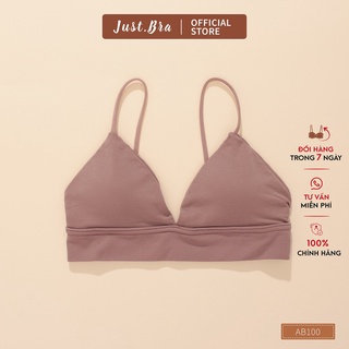 Áo ngực tam giác Basic Just Bra cotton mềm AB100