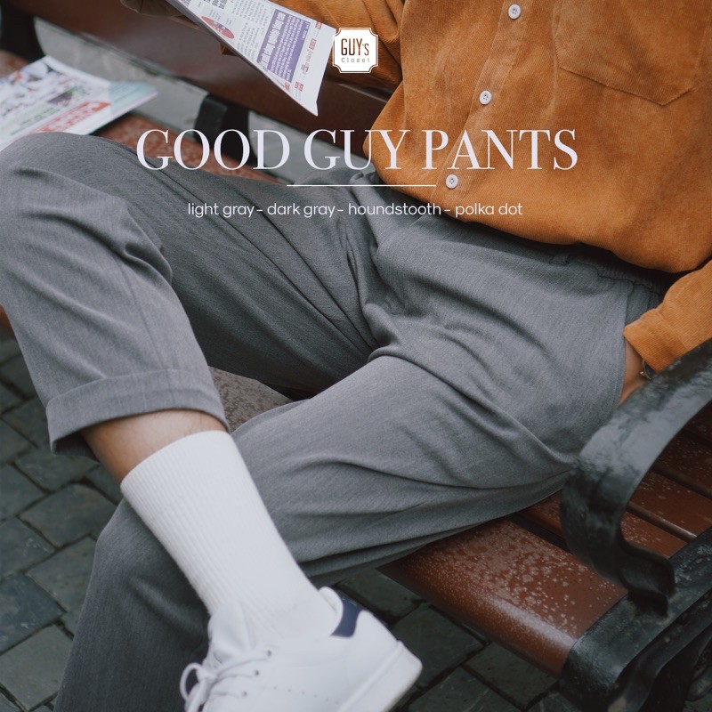 [HÀNG THIẾT KẾ] Quần vải suông GOOD GUY Pants thanh lịch, kết hợp chun và đỉa quần với 4 phiên bản màu trẻ trung