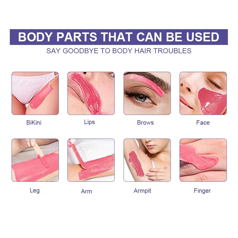 Sáp wax lông SUMAX hard wax bean hạt wax nóng màu 300g