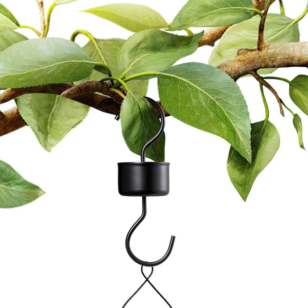 Dụng Cụ Đựng Thức Ăn Cho Chim Hình Chữ S Bằng Kim Loại