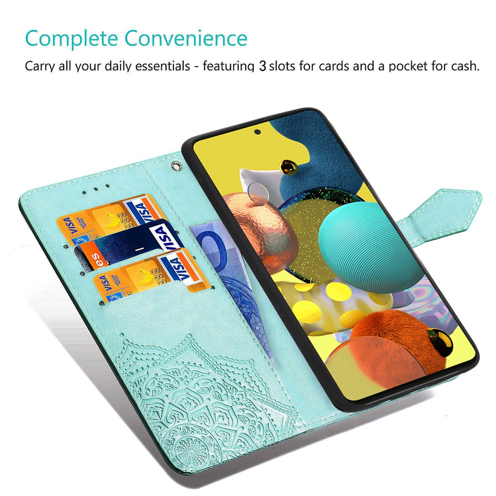 Ốp Điện Thoại Da PU Kiểu Ví Lật Có Ngăn Thẻ Cho OPPO A53 A93 A92 A31 A91 A9 2020 A72 A5S S3S f17 PRO A52