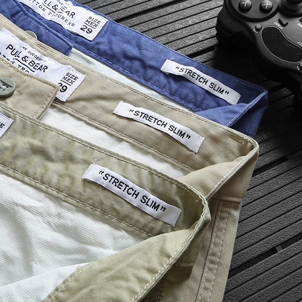 Quần Short Nam Kaki Cao Cấp Màu Đen, Chất Vải Co Giãn Thoải Mái, DOKI SKA-03