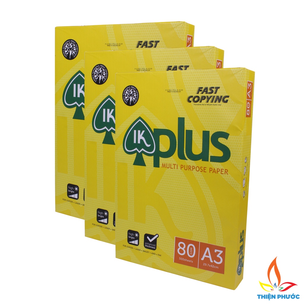 Giấy A3 IK Plus 80gsm 500 tờ giá rẻ SUKADO GIKA380