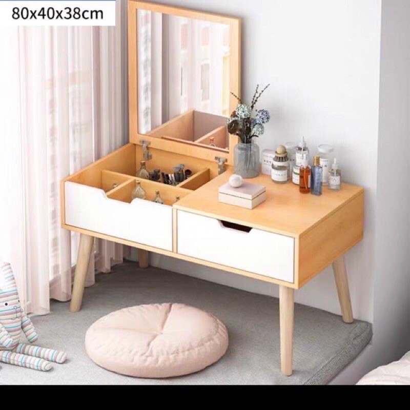 Bàn Trang Điểm MiNi Hiện Đại💯FREESHIP💯 Bàn Trang Điểm Mini Ngồi Bệt Phong Cách Hiện Đại( 60*40*38) | BigBuy360 - bigbuy360.vn