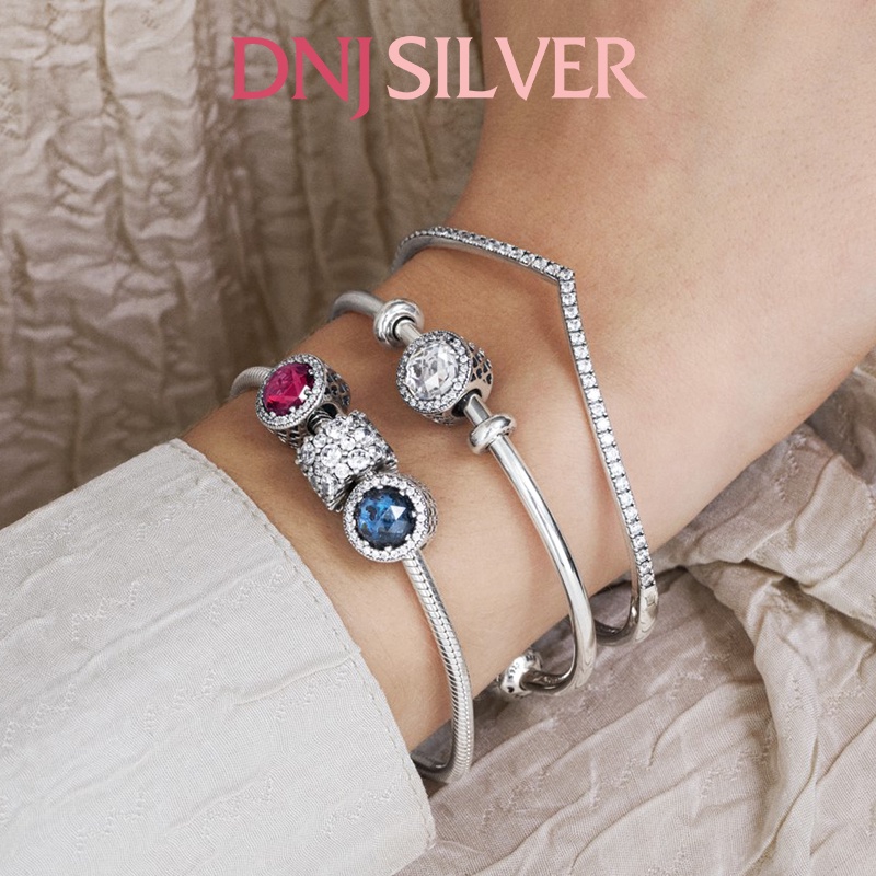 Charm bạc 925 cao cấp, hàng chuẩn bạc - Charm Clear Sparkle thích hợp để mix vòng tay charm - DN177