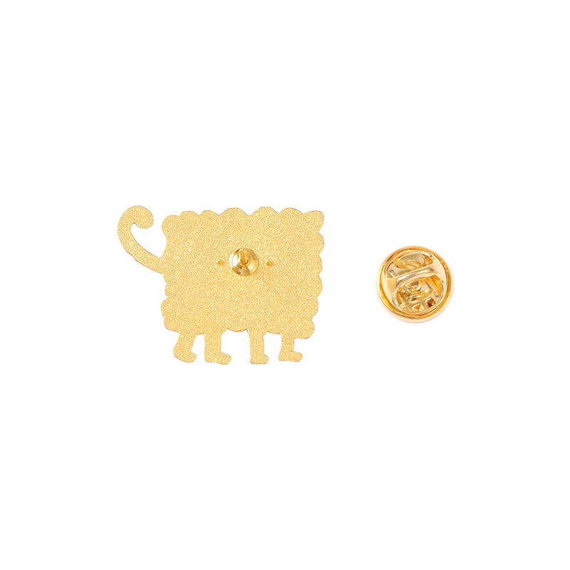Ghim cài áo QIHE JEWELRY kiểu mèo hoạt hình dễ thương ngộ nghĩnh thời trang
