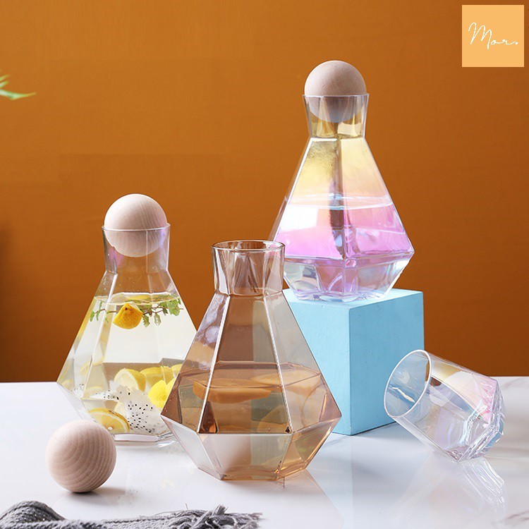 Bình nước thủy tinh kim cương - 1.3L
