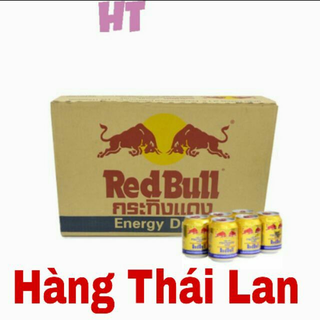 {hsd 2023} Thùng 24 Lon Bò Cụng Redbull Hàng Thái Lan