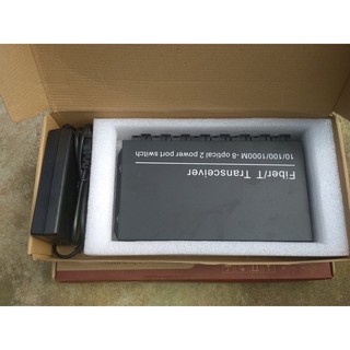 Switch quang 8 cổng SC + 2 cổng RJ45 1000Mbps