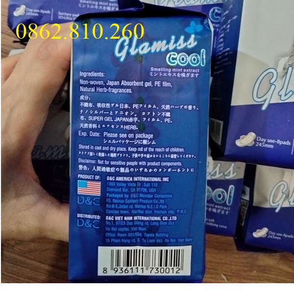 [Chính hãng] Băng vệ sinh Doctor Care Ban Ngày, hàng ngày glamiss cool