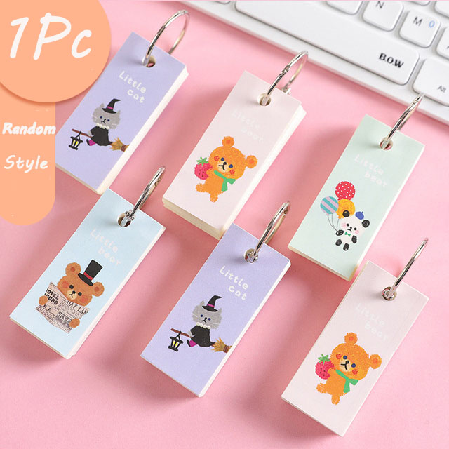 Sổ tay mini 95 tờ in hình gấu đáng yêu tiện dụng