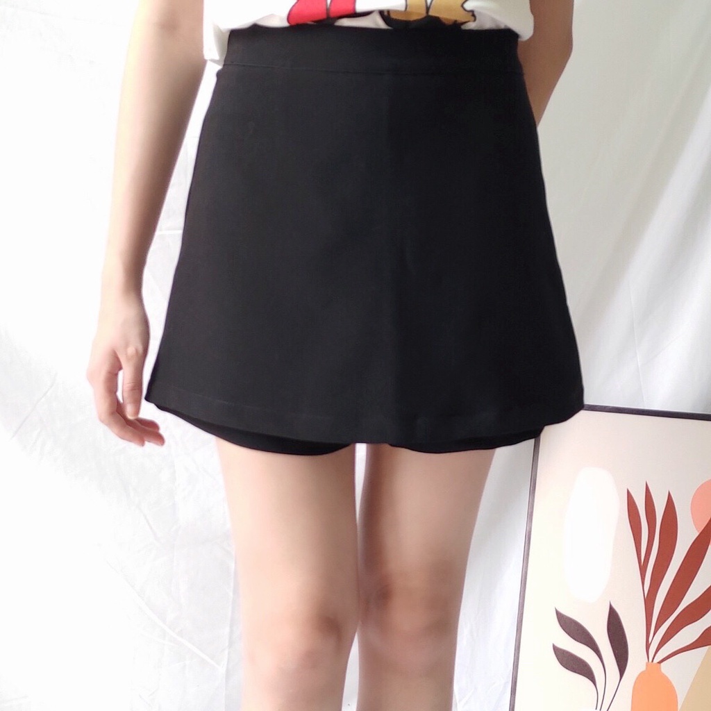 Quần giả váy chữ A Quần đùi sooc giả váy tuyết mưa mùa hè bùa yêu cho đôi chân dài phong cách Alala