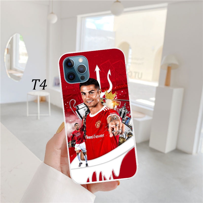 Ốp Điện Thoại Trong Suốt Hình cr7 cristiano ronaldo Cho iphone se xr 5 5s 6 6s 7 8 plus 11 pro max ln21