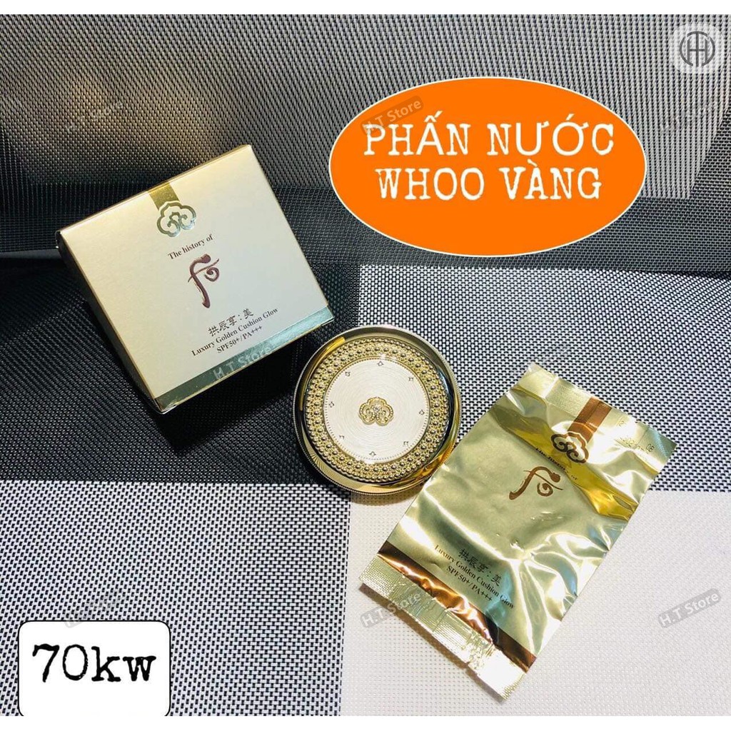 Phấn nước Whoo Luxury Golden Glow Cushion SPF50+/PA+++ | BigBuy360 - bigbuy360.vn