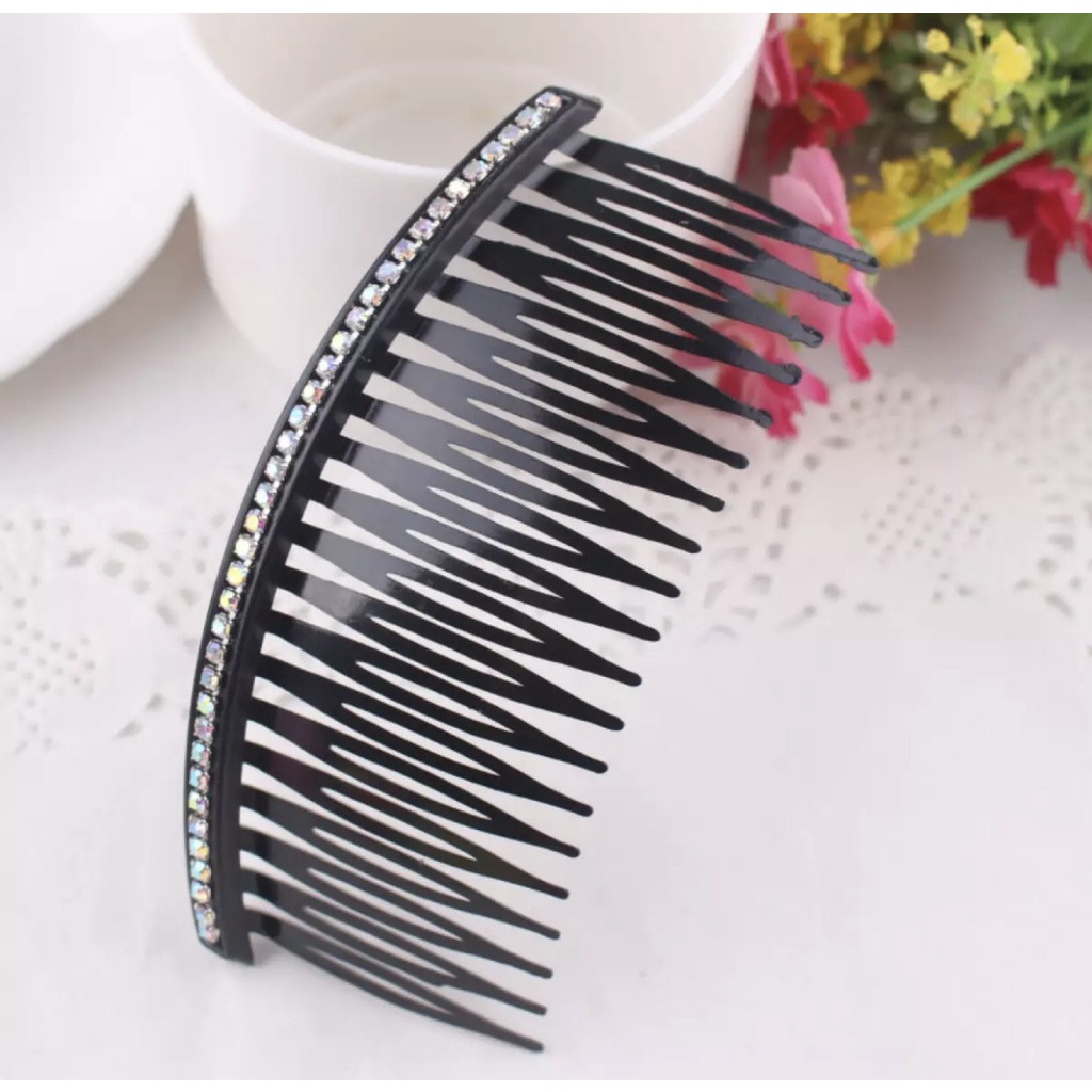 Kẹp Tóc - Xược Tóc Mái Màu Đen Đính Đá Nhân Tạo Sang Chảnh Cho Bạn Nữ HOT TREND PKHN0543