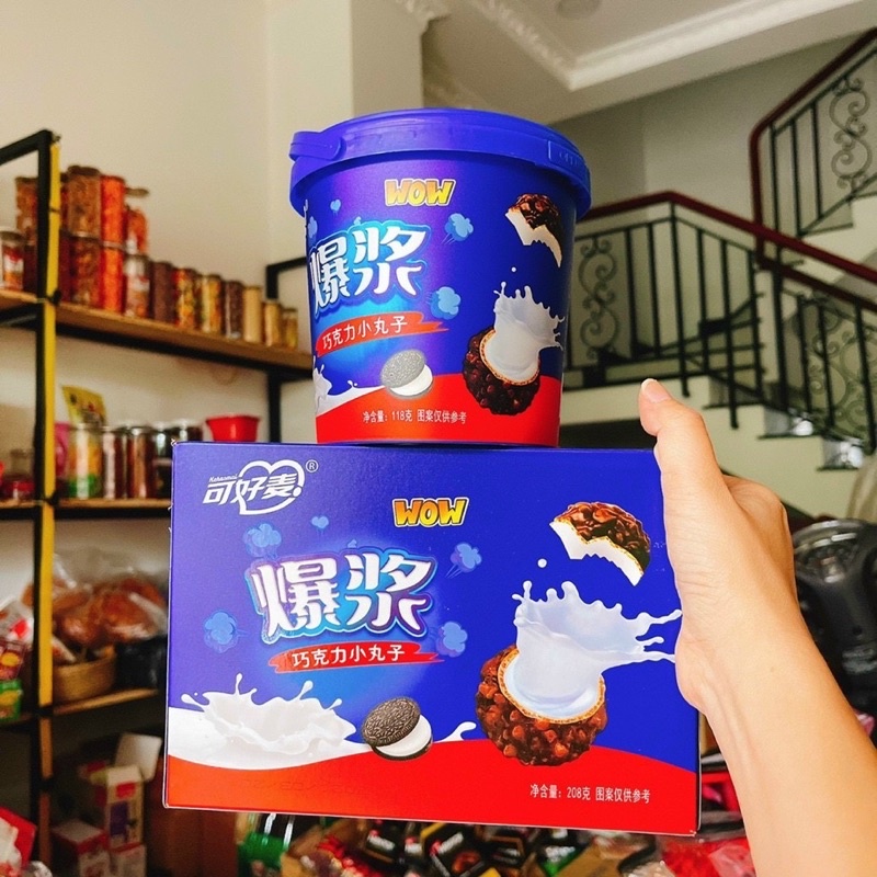 Bánh OREO Chocolate Nhân Sữa Chảy - Ăn Vặt 492