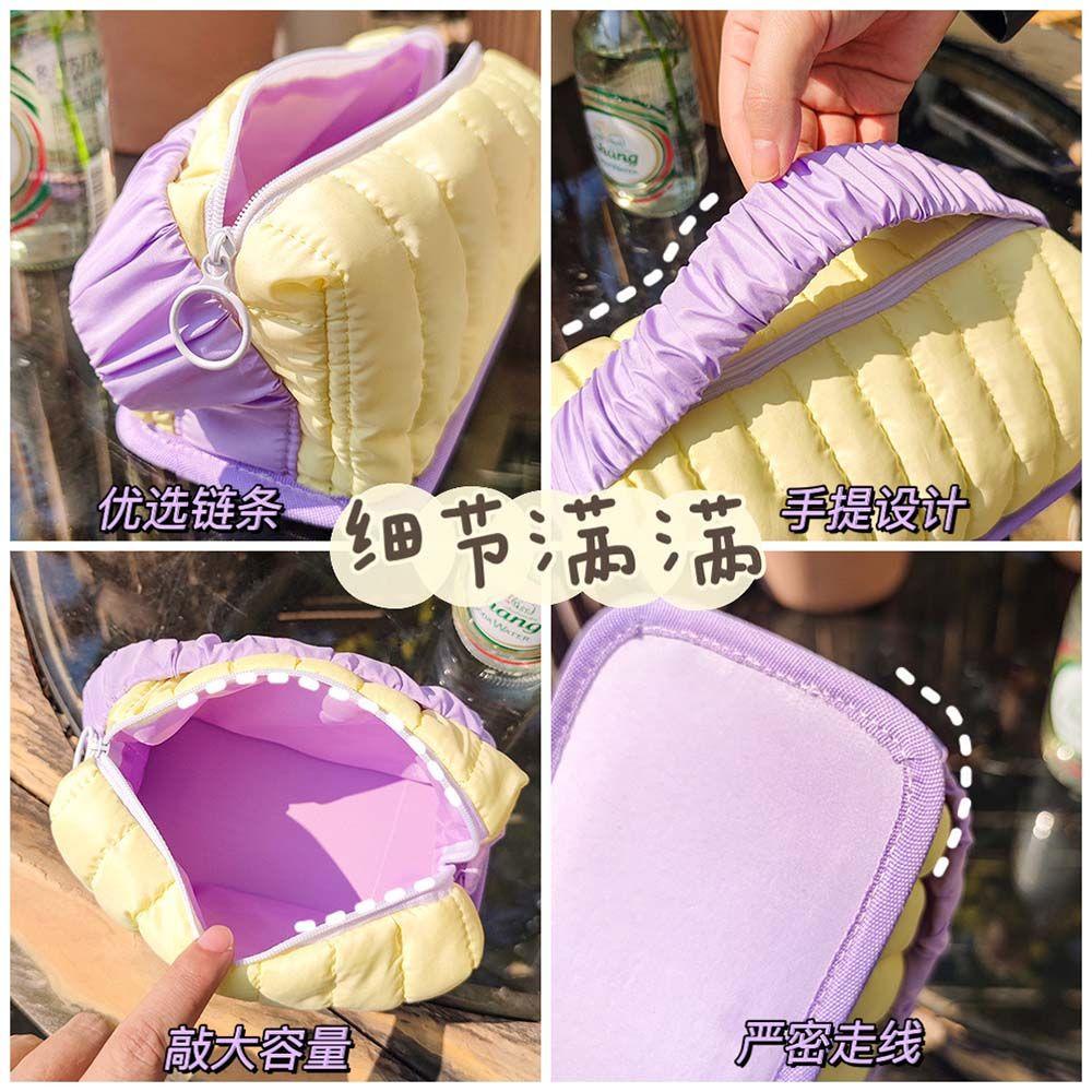 OCEANMAP Túi Đựng Mỹ Phẩm Cỡ Lớn Có Khóa Kéo Thiết Kế Dễ Thương Tiện Dụng Mang Đi Du Lịch Cho Bạn Gái