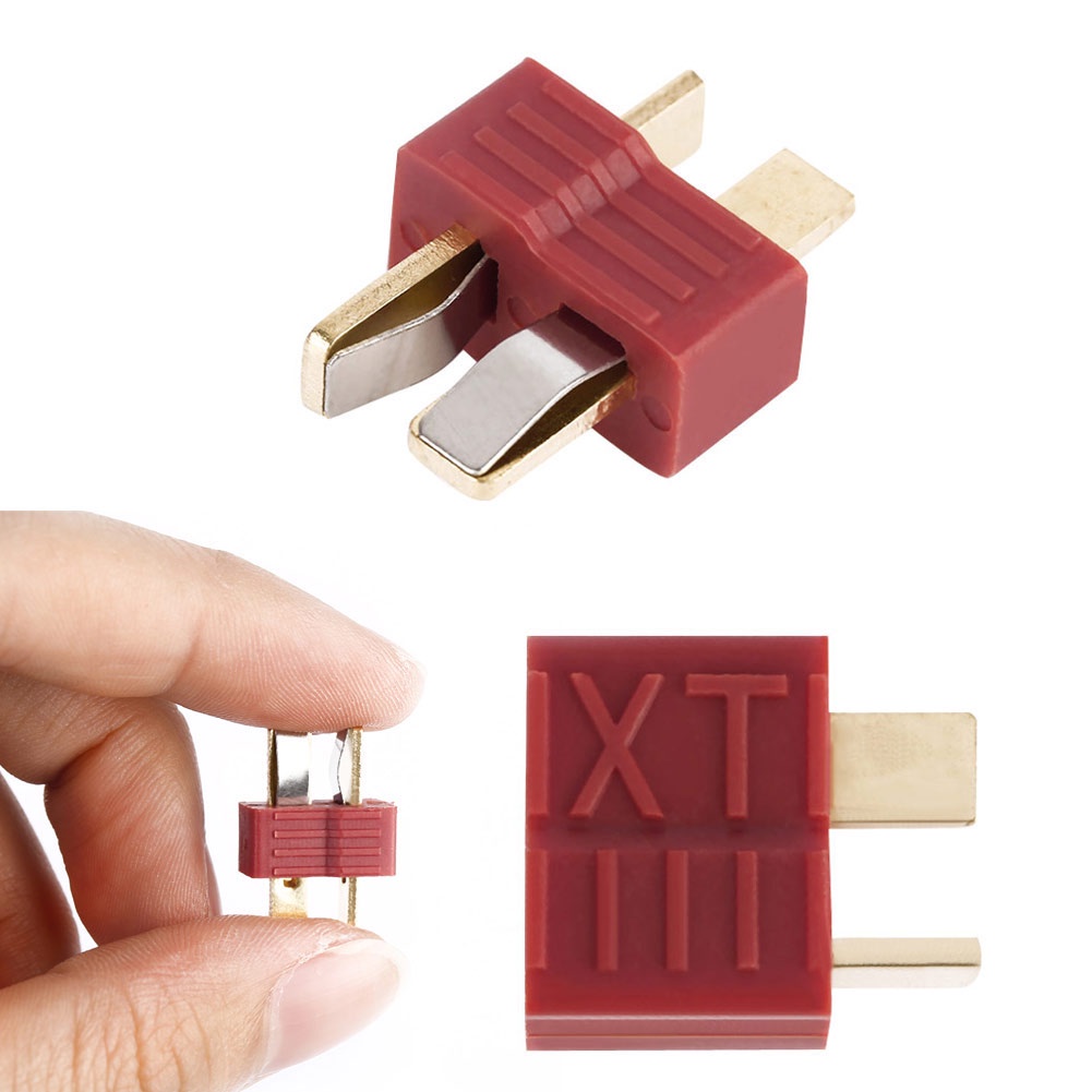 Set 20 Phích Cắm Chữ T Chống Trượt Chuyên Dụng Cho Pin LiPo RC