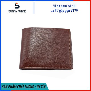 Ví nam mini, ví đựng tiền, thẻ, cmnd dáng ngang gấp gọn bỏ túi V179