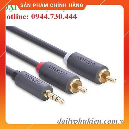 Dây loa 3.5 sang 2AV 2m UGREEN 10510 dailyphukien