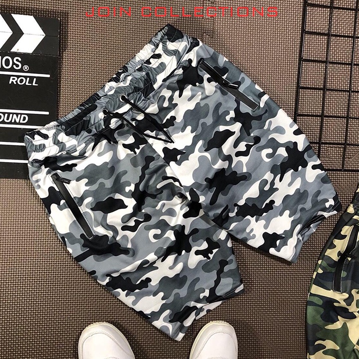 Quần Short Nam JOIN Camo Hè Chất Tổ Ong - mát mẻ - Năng động, thoải mái vận động