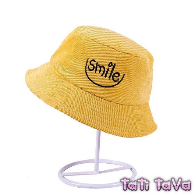 [HÀNG ĐẸP]Mũ Nón Bucket Nam nữ thêu Smile Tatitava