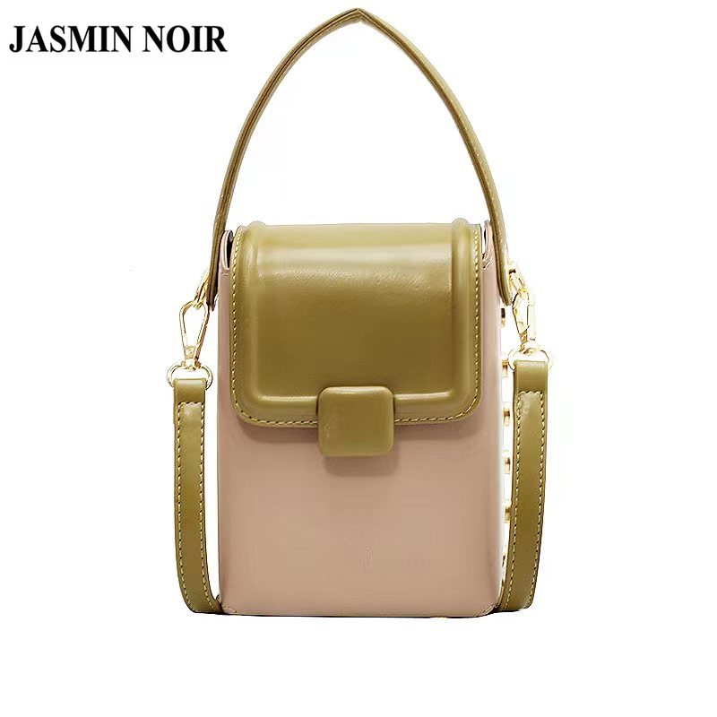Túi Da JASMIN NOIR PU Đeo Chéo Đính Đinh Tán Thời Trang Cho Nữ