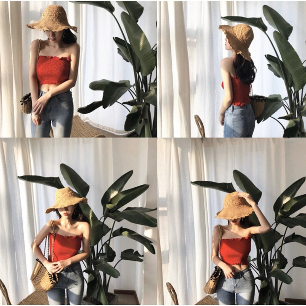 Áo ống nhún xinh xinh cưc tươi xinh xắn