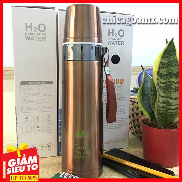 Bình giữ nhiệt SANLU H2O inox 800ml