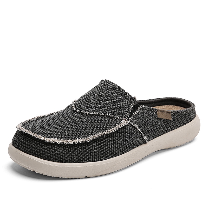 Giày lười 221 bằng vải canvas siêu nhẹ size 39-47 thời trang xuân hè dành cho nam
