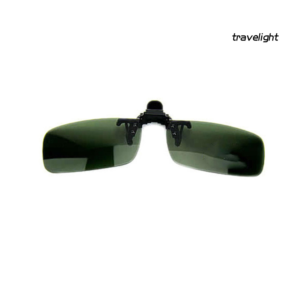 【TL】Polarized Lens Anti Glare UV Block Clip-on Flip-up Sunglasses Driving Glasses