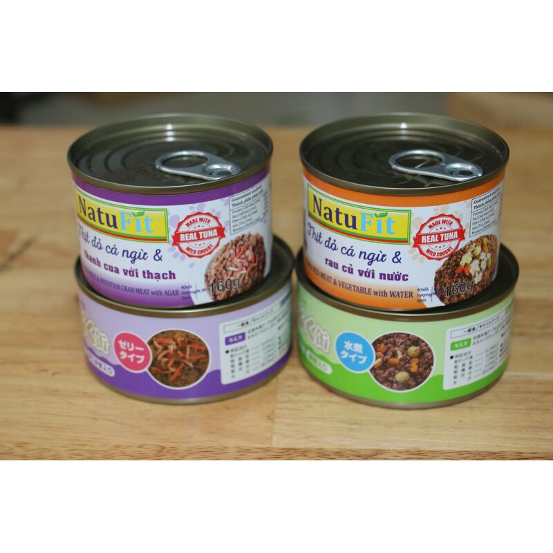 Pate Cho Chó Mèo Natufit - Thức Ăn Dinh Dưỡng Cho Thú Cưng (Lon 160g)
