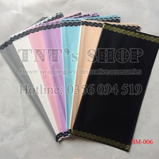 GIẤY GÓI HOA KHÔ, HOA GIẢ BÓNG MỜ VIỀN