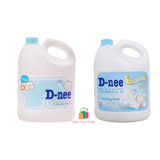 Combo Nước giặt và Nước xả vải Dnee Xanh - Hàng chính hãng