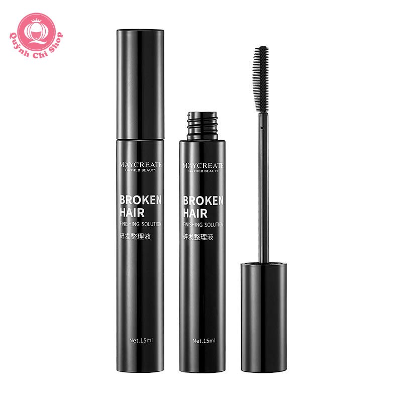 Chuốt tóc con Maycreate đầu mascara silicone xoay 360 độ, Gel thơm làm gọn tóc tơ không vón cục nhờn dính