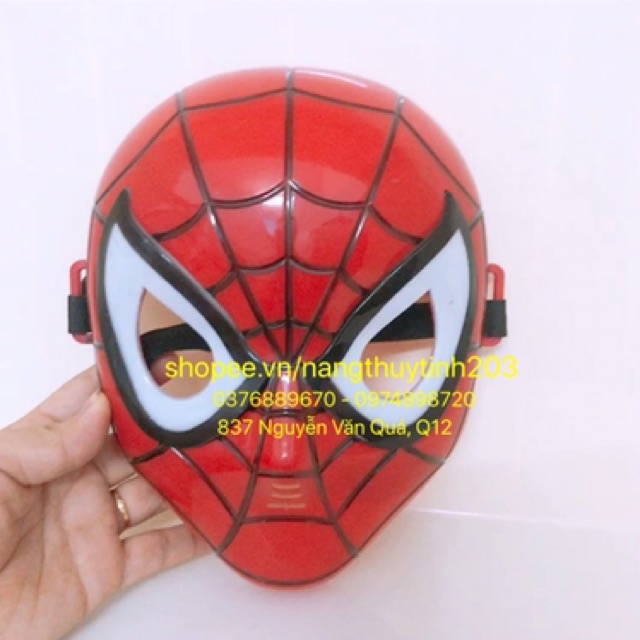 [Mã TOYDEC hoàn 20K xu đơn 50K] [Có đèn] Mặt nạ đồ chơi người nhện Spiderman cực hot dành cho bé