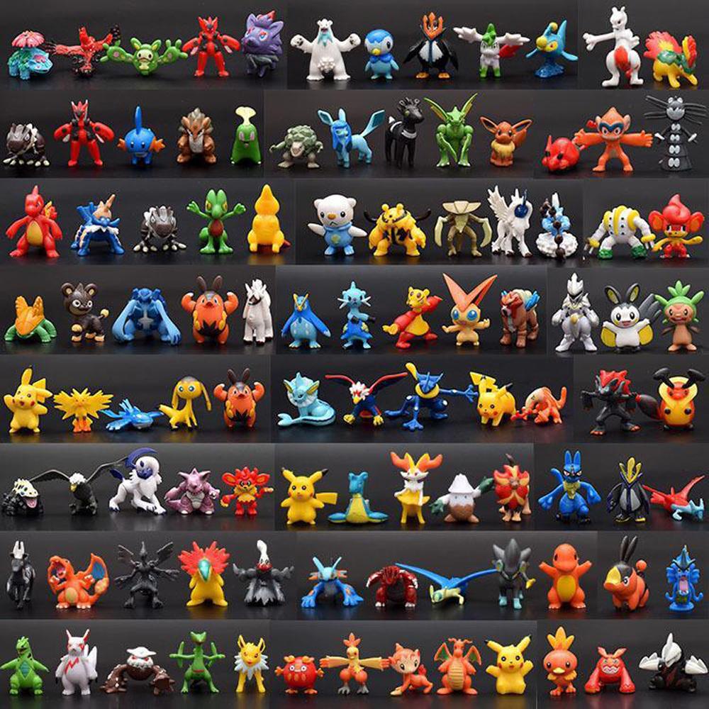 Set 24-120 Mô Hình Đồ Chơi Nhân Vật Pokemon 2-4cm