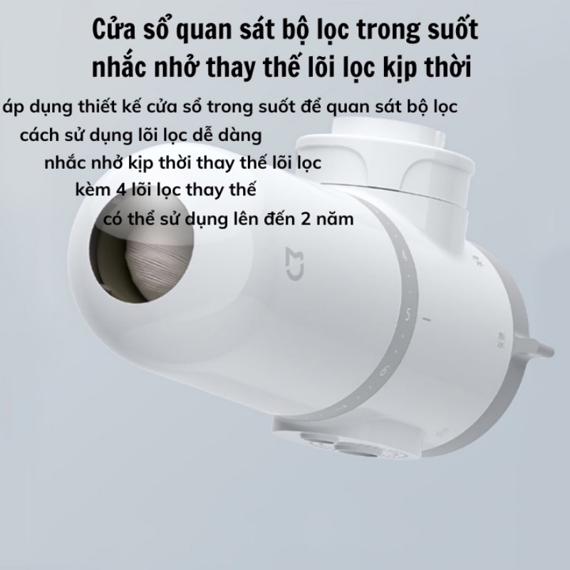 Máy lọc nước tại vòi xiaomimáy lọc nước mini an toàn cho sức khỏe, nhỏ gọn, tiện lợibảo hành 12 tháng