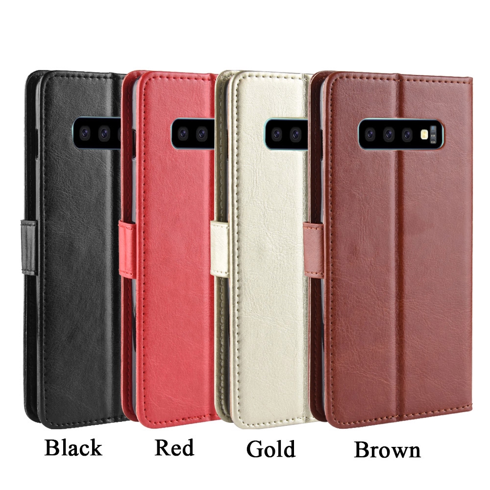 Bao Da Điện Thoại Nắp Lật Kiêm Ví Và Giá Đỡ Cho Samsung Galaxy S10 S9 Plus S10e S10 5g | BigBuy360 - bigbuy360.vn