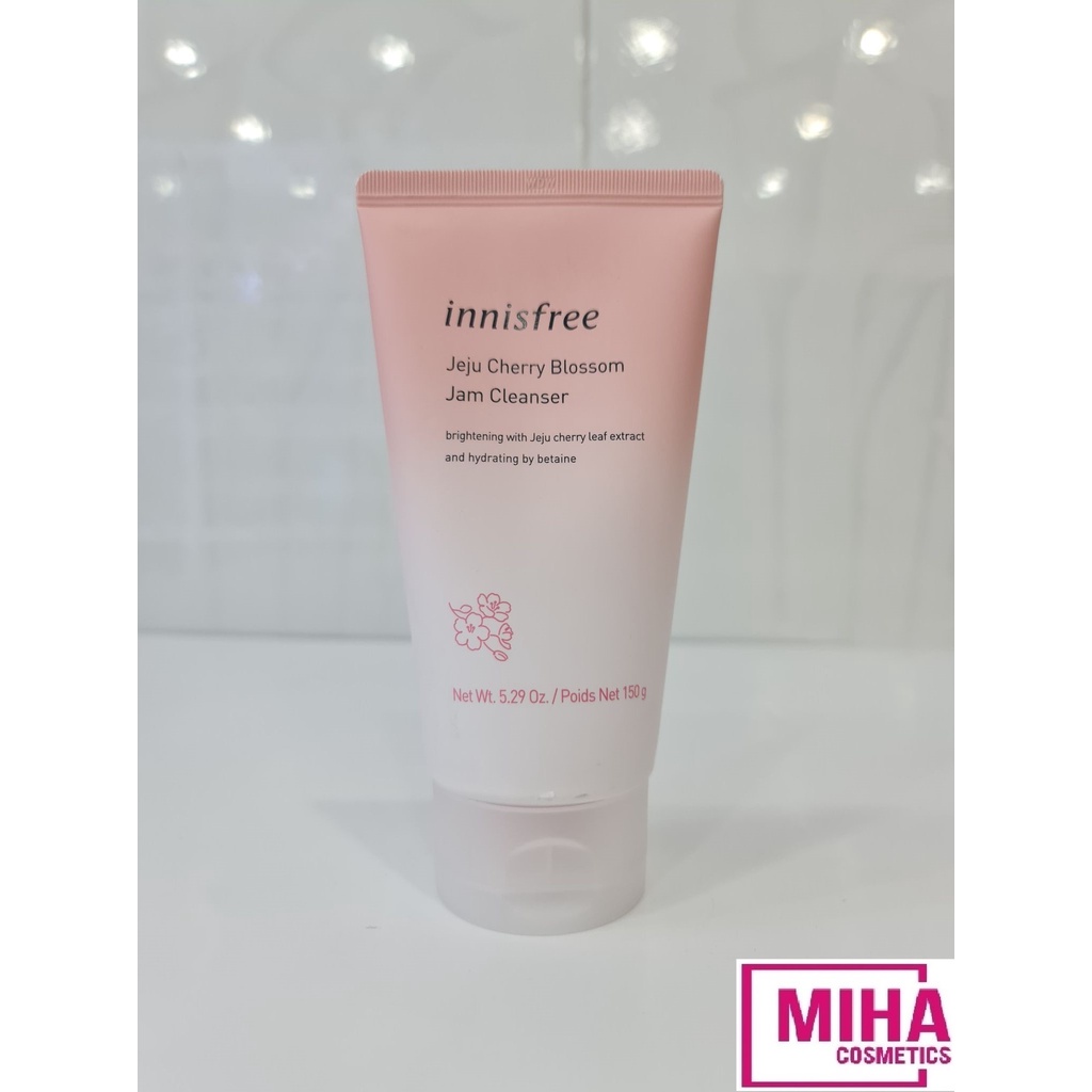 Sữa Rửa Mặt Dạng Gel Chiết Xuất Lá Hoa Anh Đào Innisfree Jeju Cherry Blossom Jam Cleanser 150g Hàn Quốc
