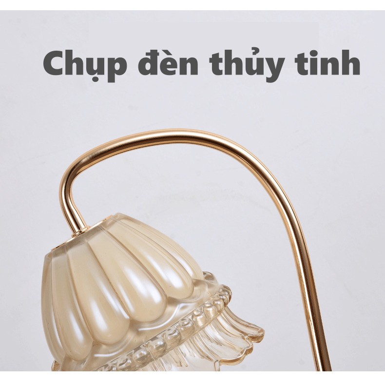 Đèn đốt nến thơm bông hoa thủy tinh - Bath and body work, Yankee...,  - có núm chỉnh độ sáng