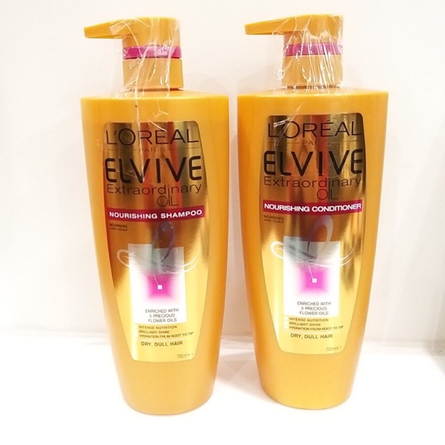 [Đủ bill] Cặp dầu gội & xả Loreal Elvive Úc 700ml