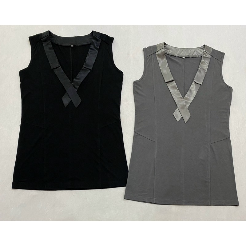 (A274) Áo thun sát nách dáng dài phối viền cổ (Size L, XL) - Thanh lý vnxk