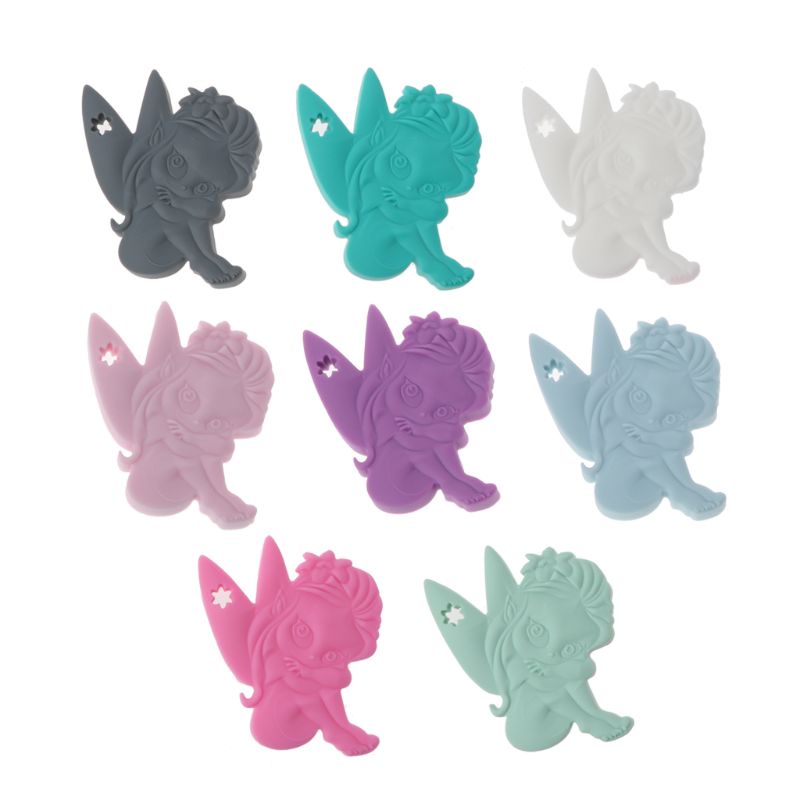 Wmmb Vòng Cổ Hạt Silicon Cấp Thực Phẩm An Toàn Cho Bé Gặm Răng Không BPA