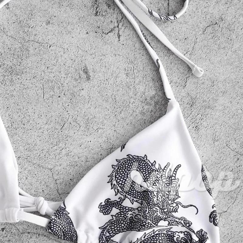 Bộ Bikini 2 Mảnh Họa Tiết Rồng Quyến Rũ Cho Nữ | BigBuy360 - bigbuy360.vn