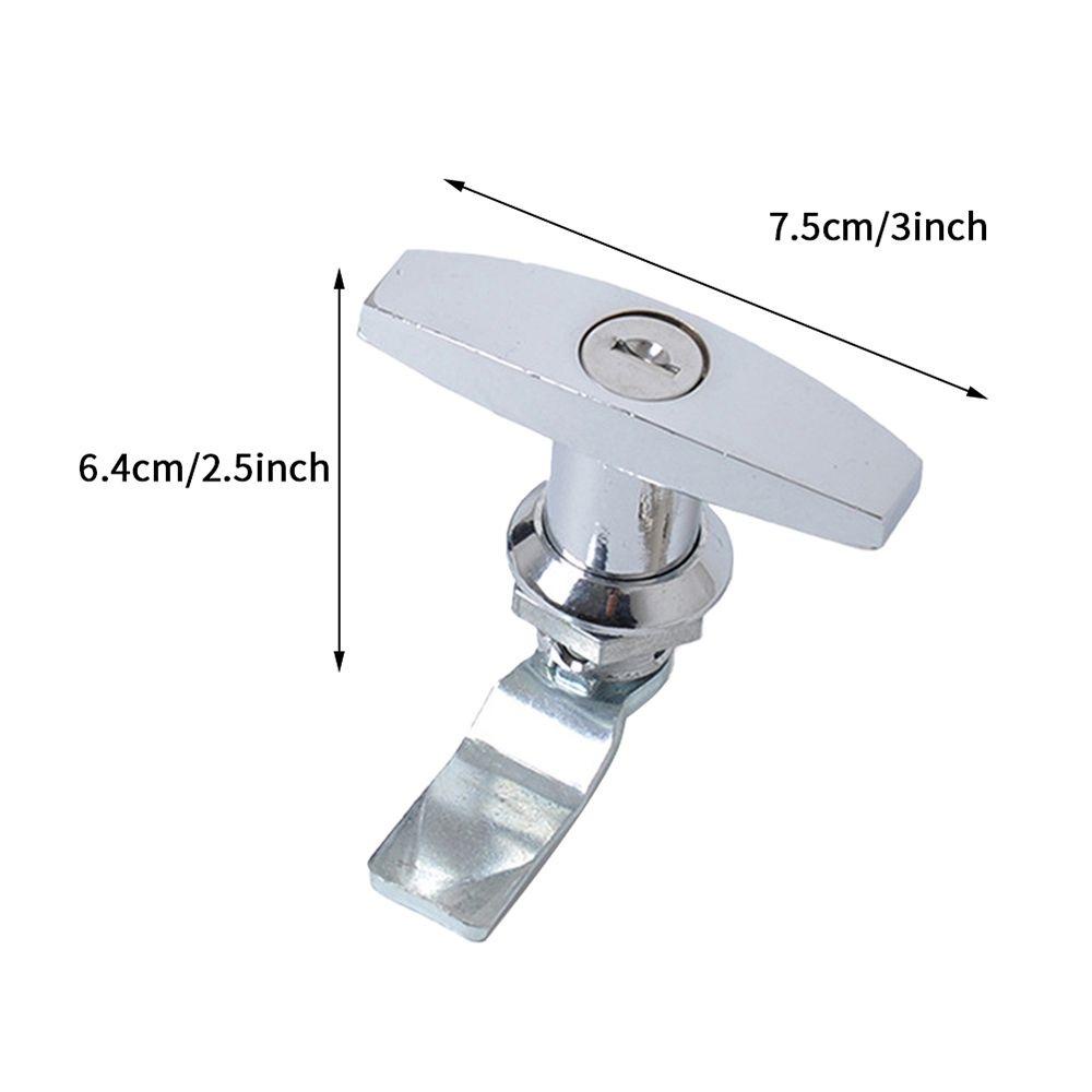 Bộ Ổ Khóa Tay Cầm Chữ T Kèm Chìa Khóa Chuyên Dụng Cho Cửa Ga Ra Vào