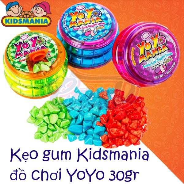 Kẹo gum Kidsmania đồ chơi YoYo 30gr