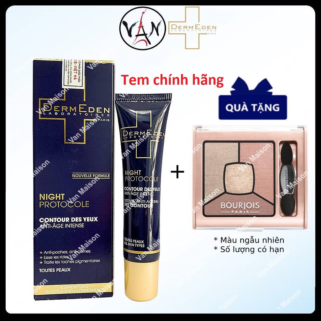 Kem dưỡng mắt dermeden ngăn lão hoá ban đêm dermeden intense anti – agening eye contour 15ml