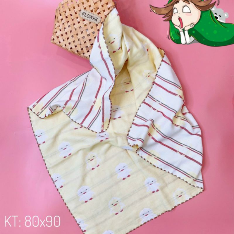 Khăn Tắm Sợi Tre Cao Cấp 4 Lớp LeeLee Kids 80×90cm - Nhiều Mẫu